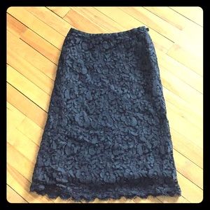 Lace Ann Taylor black skirt size 0